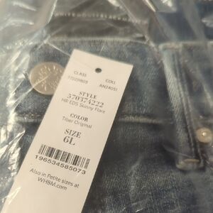 White House Black Market Skinny Flare Jeans